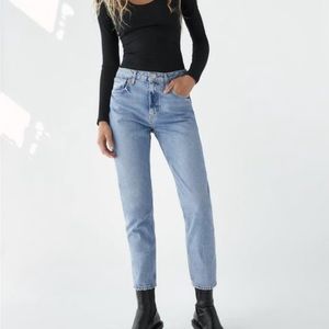 Zara high rise slim jeans